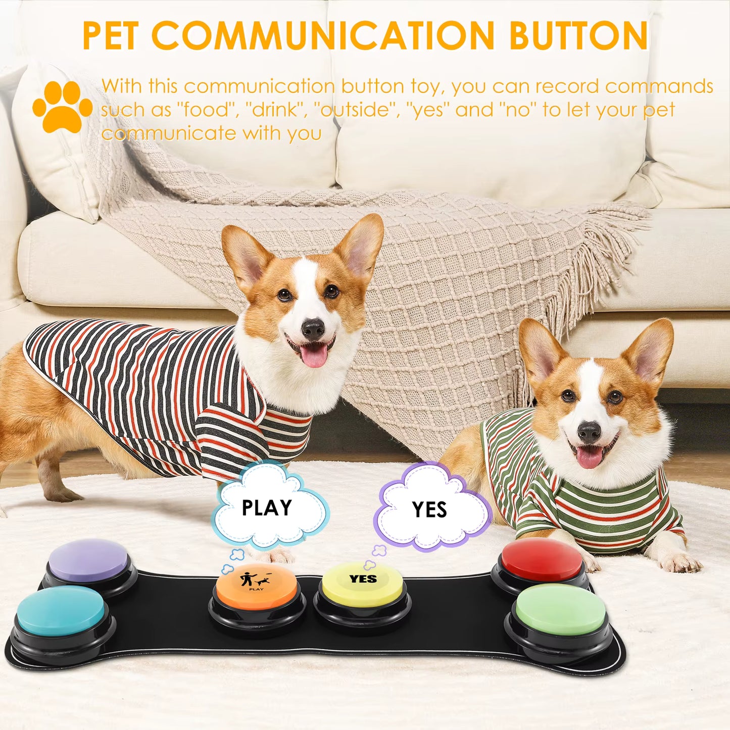 Smart Pet Communication Buttons™
